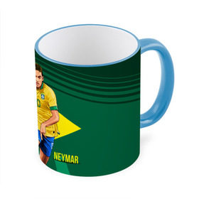 Кружка 3D с принтом Neymar в Белгороде, керамика | ёмкость 330 мл | Тематика изображения на принте: neymar | неймар | сборная бразилии