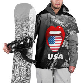 Накидка на куртку 3D с принтом USA в Белгороде, 100% полиэстер |  | united states | united states of america | yankeeland | америка | планета | сша | язык