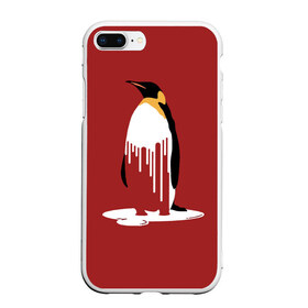 Чехол для iPhone 7Plus/8 Plus матовый с принтом Глобальное Потепление 2 в Белгороде, Силикон | Область печати: задняя сторона чехла, без боковых панелей | животные | климат | пингвины | экология