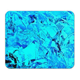 Коврик прямоугольный с принтом Голубые краски в Белгороде, натуральный каучук | размер 230 х 185 мм; запечатка лицевой стороны | Тематика изображения на принте: watercolor | абстракция красок | акварель | брызги красок | краска | потертость красок