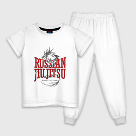 Детская пижама хлопок с принтом jiu jitsu в Белгороде, 100% хлопок |  брюки и футболка прямого кроя, без карманов, на брюках мягкая резинка на поясе и по низу штанин
 | Тематика изображения на принте: боевое искусство | джиу джитсу