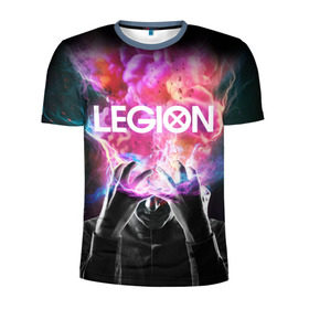 Мужская футболка 3D спортивная с принтом Легион в Белгороде, 100% полиэстер с улучшенными характеристиками | приталенный силуэт, круглая горловина, широкие плечи, сужается к линии бедра | legion