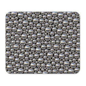 Коврик прямоугольный с принтом Серебряные шары в Белгороде, натуральный каучук | размер 230 х 185 мм; запечатка лицевой стороны | Тематика изображения на принте: серебро | шар | шарики | шары