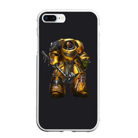 Чехол для iPhone 7Plus/8 Plus матовый с принтом Warhammer 40 000 в Белгороде, Силикон | Область печати: задняя сторона чехла, без боковых панелей | game | hammer | terminator armor | warhammer 40k | wh40k | игра | игрок | терминатор | фантастика | фэнтези