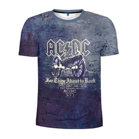 Мужская футболка 3D спортивная с принтом AC/DC пушка в Белгороде, 100% полиэстер с улучшенными характеристиками | приталенный силуэт, круглая горловина, широкие плечи, сужается к линии бедра | Тематика изображения на принте: ac dc | acdc | for those about to rock | австралийская | ангус янг | блюз рок | головы | группа | крис слэйд | метал | музыканты | певцы | рок | рок н ролл | сталь | стиви янг | хард рок | эксл роуз
