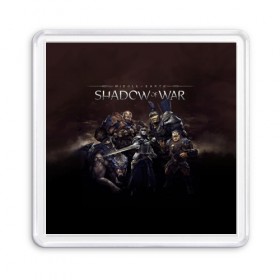 Магнит 55*55 с принтом Shadow of War 2 в Белгороде, Пластик | Размер: 65*65 мм; Размер печати: 55*55 мм | Тематика изображения на принте: lord of the rings