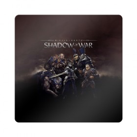 Магнит виниловый Квадрат с принтом Shadow of War 2 в Белгороде, полимерный материал с магнитным слоем | размер 9*9 см, закругленные углы | Тематика изображения на принте: lord of the rings