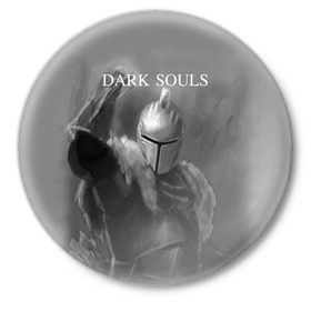 Значок с принтом Dark Souls в Белгороде,  металл | круглая форма, металлическая застежка в виде булавки | dark souls | praise the sun | you died | дарк соулс | темные души
