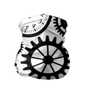 Бандана-труба 3D с принтом Часы и шестеренки в Белгороде, 100% полиэстер, ткань с особыми свойствами — Activecool | плотность 150‒180 г/м2; хорошо тянется, но сохраняет форму | pattern | узор | часы
