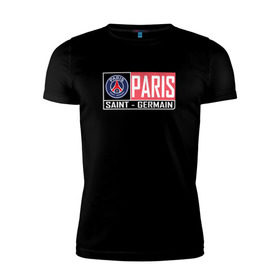Мужская футболка премиум с принтом Paris Saint-Germain - New collections 2018 в Белгороде, 92% хлопок, 8% лайкра | приталенный силуэт, круглый вырез ворота, длина до линии бедра, короткий рукав | psg | псж