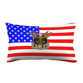 Подушка 3D антистресс с принтом Американский орёл в Белгороде, наволочка — 100% полиэстер, наполнитель — вспененный полистирол | состоит из подушки и наволочки на молнии | usa | америка | американец | орел | символика америки | сша