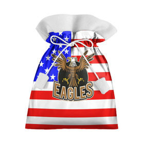 Подарочный 3D мешок с принтом Американский орёл в Белгороде, 100% полиэстер | Размер: 29*39 см | Тематика изображения на принте: usa | америка | американец | орел | символика америки | сша