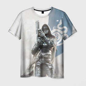 Мужская футболка 3D с принтом Blue в Белгороде, 100% полиэфир | прямой крой, круглый вырез горловины, длина до линии бедер | destiny | destiny 2 | дестени