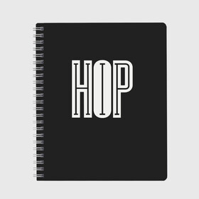 Тетрадь с принтом Hip Hop в Белгороде, 100% бумага | 48 листов, плотность листов — 60 г/м2, плотность картонной обложки — 250 г/м2. Листы скреплены сбоку удобной пружинной спиралью. Уголки страниц и обложки скругленные. Цвет линий — светло-серый
 | Тематика изображения на принте: hip hop | реп | хип хоп