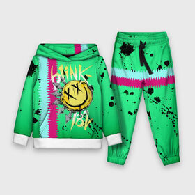 Детский костюм 3D (с толстовкой) с принтом Blink 182 в Белгороде,  |  | blink | альтернативный рок | блинк | зеленый | линии | марк хоппус | музыка | мэтт скиба | панк | панк рок | песни | полосы | поп панк | рок | скейт панк | смайл | трэвис баркер