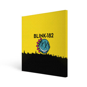 Холст квадратный с принтом Blink-182 город в Белгороде, 100% ПВХ |  | blink | альтернативный рок | блинк | город | желтый | марк хоппус | музыка | мэтт скиба | панк | панк рок | песни | поп панк | рок | скейт панк | смайл | солнце | трэвис баркер