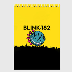 Скетчбук с принтом Blink-182 город в Белгороде, 100% бумага
 | 48 листов, плотность листов — 100 г/м2, плотность картонной обложки — 250 г/м2. Листы скреплены сверху удобной пружинной спиралью | blink | альтернативный рок | блинк | город | желтый | марк хоппус | музыка | мэтт скиба | панк | панк рок | песни | поп панк | рок | скейт панк | смайл | солнце | трэвис баркер