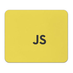Коврик прямоугольный с принтом JavaScript в Белгороде, натуральный каучук | размер 230 х 185 мм; запечатка лицевой стороны | javascript | js