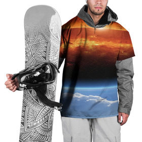 Накидка на куртку 3D с принтом Космос в Белгороде, 100% полиэстер |  | space | star | вселенная | звезды | земля | космический | космос | планеты | пространство