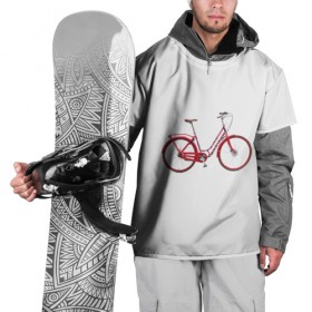 Накидка на куртку 3D с принтом Велосипед в Белгороде, 100% полиэстер |  | Тематика изображения на принте: bicycle | байсикл | велик | красный | москва | педали