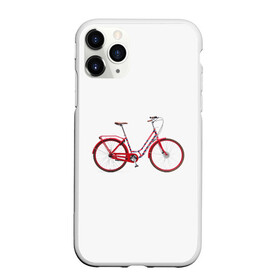 Чехол для iPhone 11 Pro Max матовый с принтом Велосипед в Белгороде, Силикон |  | Тематика изображения на принте: bicycle | байсикл | велик | красный | москва | педали