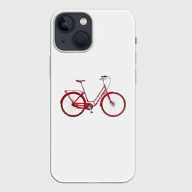 Чехол для iPhone 13 mini с принтом Велосипед в Белгороде,  |  | bicycle | байсикл | велик | красный | москва | педали