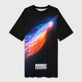Платье-футболка 3D с принтом Rocket League в Белгороде,  |  | Тематика изображения на принте: rocket league