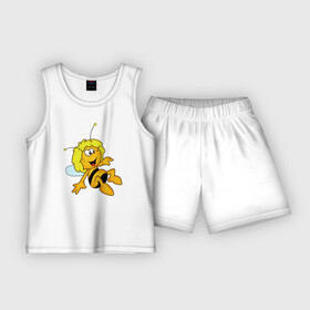 Детская пижама с шортами хлопок с принтом пчелка Майя в Белгороде,  |  | вилли | майя | мая | пчелка | пчёлка майя | флип