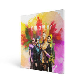 Холст квадратный с принтом Coldplay в Белгороде, 100% ПВХ |  | cold play | rock | колд плей | колд плэй | колдплей | колдплэй | рок