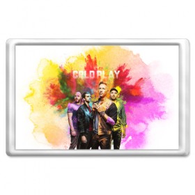 Магнит 45*70 с принтом Coldplay в Белгороде, Пластик | Размер: 78*52 мм; Размер печати: 70*45 | cold play | rock | колд плей | колд плэй | колдплей | колдплэй | рок