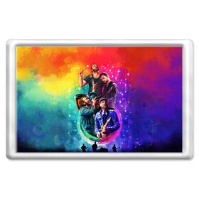 Магнит 45*70 с принтом Coldplay в Белгороде, Пластик | Размер: 78*52 мм; Размер печати: 70*45 | 