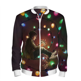 Мужской бомбер 3D Очень странные дела: в Белгороде, 100% полиэстер | застегивается на молнию, по бокам два кармана без застежек, по низу бомбера и на воротнике - эластичная резинка | Тематика изображения на принте: stranger things | очень странные дела