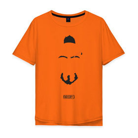 Мужская футболка хлопок Oversize с принтом Ваас минимализм в Белгороде, 100% хлопок | свободный крой, круглый ворот, “спинка” длиннее передней части | far cry | farcry | farcry3 | vaas | ваас | враг | злодей | минимализм | психопат