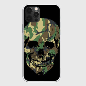 Чехол для iPhone 12 Pro Max с принтом Череп Армия в Белгороде, Силикон |  | Тематика изображения на принте: army | biker | ffm | skeleton | skull | армия | байкер | камуфляж | каска | скелет | череп | шлем