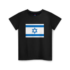 Детская футболка хлопок с принтом Израиль в Белгороде, 100% хлопок | круглый вырез горловины, полуприлегающий силуэт, длина до линии бедер | 