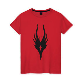 Женская футболка хлопок с принтом Calamity в Белгороде, 100% хлопок | прямой крой, круглый вырез горловины, длина до линии бедер, слегка спущенное плечо | dark souls | дарк соулс