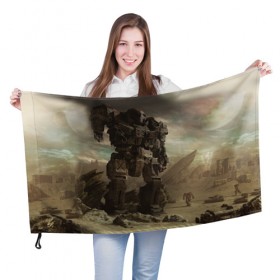 Флаг 3D с принтом BattleTech в Белгороде, 100% полиэстер | плотность ткани — 95 г/м2, размер — 67 х 109 см. Принт наносится с одной стороны | battletech