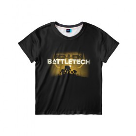 Детская футболка 3D с принтом BattleTech 2 в Белгороде, 100% гипоаллергенный полиэфир | прямой крой, круглый вырез горловины, длина до линии бедер, чуть спущенное плечо, ткань немного тянется | battletech