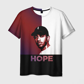 Мужская футболка 3D с принтом Hope Kendrick Lamar в Белгороде, 100% полиэфир | прямой крой, круглый вырез горловины, длина до линии бедер | k dot | kendrick lamar | город | дакворт | здания | кендрик | комптон | король хип хопа | ламар | музыкант | надежда | надпись | певец | репер | хип хоп