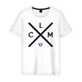 Мужская футболка хлопок с принтом LCM 17 в Белгороде, 100% хлопок | прямой крой, круглый вырез горловины, длина до линии бедер, слегка спущенное плечо. | lcm 17 | low cars meet | saint p stance unity