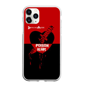 Чехол для iPhone 11 Pro матовый с принтом Poison heart в Белгороде, Силикон |  | depeche mode | альтернативный | вестник моды | депеш мод | дэйв гаан | индастриал | клинок | красное | кровь капли | мартин гор | музыка | надпись | новая волна | нож | рок | сердце | синти поп | черное