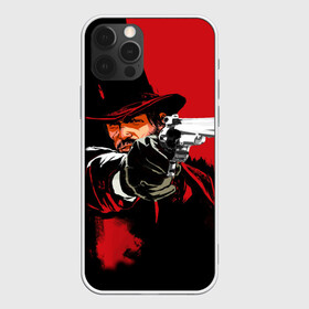 Чехол для iPhone 12 Pro с принтом Red Dead Redemption в Белгороде, силикон | область печати: задняя сторона чехла, без боковых панелей | cowboy | game | gun | jim | red dead redemption | rockstar | west | вестерн | дикий запад | игра | ковбой | оружие | пистолет