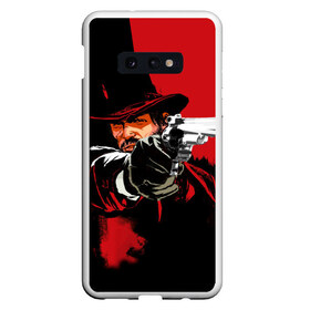 Чехол для Samsung S10E с принтом Red Dead Redemption в Белгороде, Силикон | Область печати: задняя сторона чехла, без боковых панелей | cowboy | game | gun | jim | red dead redemption | rockstar | west | вестерн | дикий запад | игра | ковбой | оружие | пистолет