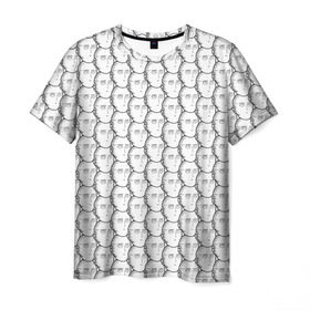 Мужская футболка 3D с принтом OnePunchMan в Белгороде, 100% полиэфир | прямой крой, круглый вырез горловины, длина до линии бедер | Тематика изображения на принте: anime | onepunchman | saitama | аниме | ванпанчмен | сайтама