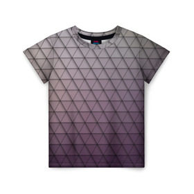 Детская футболка 3D с принтом Кольчуга из треугольников в Белгороде, 100% гипоаллергенный полиэфир | прямой крой, круглый вырез горловины, длина до линии бедер, чуть спущенное плечо, ткань немного тянется | абстракция | геометрия | текстура | узор