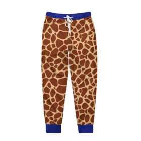 Мужские брюки 3D с принтом Жираф в Белгороде, 100% полиэстер | манжеты по низу, эластичный пояс регулируется шнурком, по бокам два кармана без застежек, внутренняя часть кармана из мелкой сетки | africa | afro | etnos | girafe | африка | афро | жираф | этно
