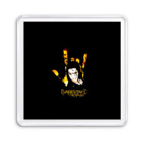 Магнит 55*55 с принтом Evanescence рука в Белгороде, Пластик | Размер: 65*65 мм; Размер печати: 55*55 мм | Тематика изображения на принте: 