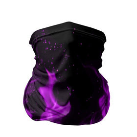Бандана-труба 3D с принтом Фиолетовый огонь в Белгороде, 100% полиэстер, ткань с особыми свойствами — Activecool | плотность 150‒180 г/м2; хорошо тянется, но сохраняет форму | Тематика изображения на принте: лиловый | пламя | яркий