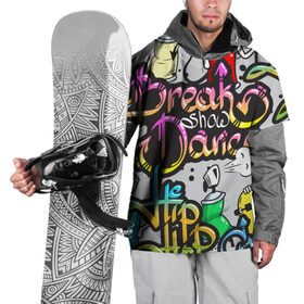 Накидка на куртку 3D с принтом Graffiti в Белгороде, 100% полиэстер |  | break | dance | graffiti | hip hop | rap | граффити | рэп | скейтборд | хип хоп