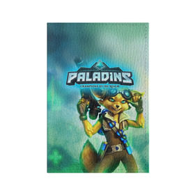 Обложка для паспорта матовая кожа с принтом Paladins в Белгороде, натуральная матовая кожа | размер 19,3 х 13,7 см; прозрачные пластиковые крепления | paladins